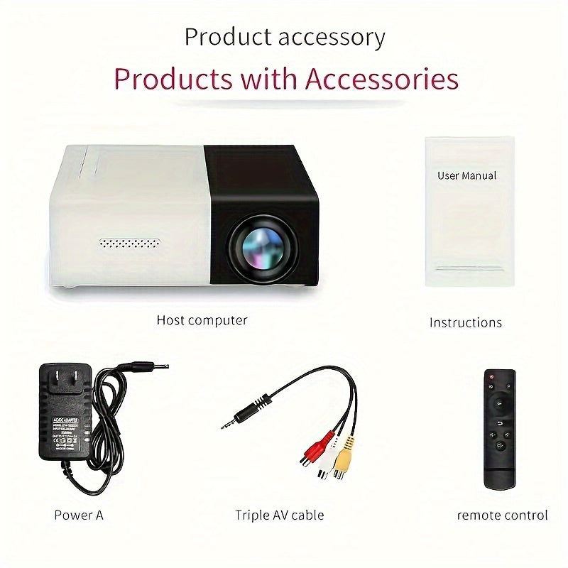 High Definition Mini Projector  Vivid 3D Vision