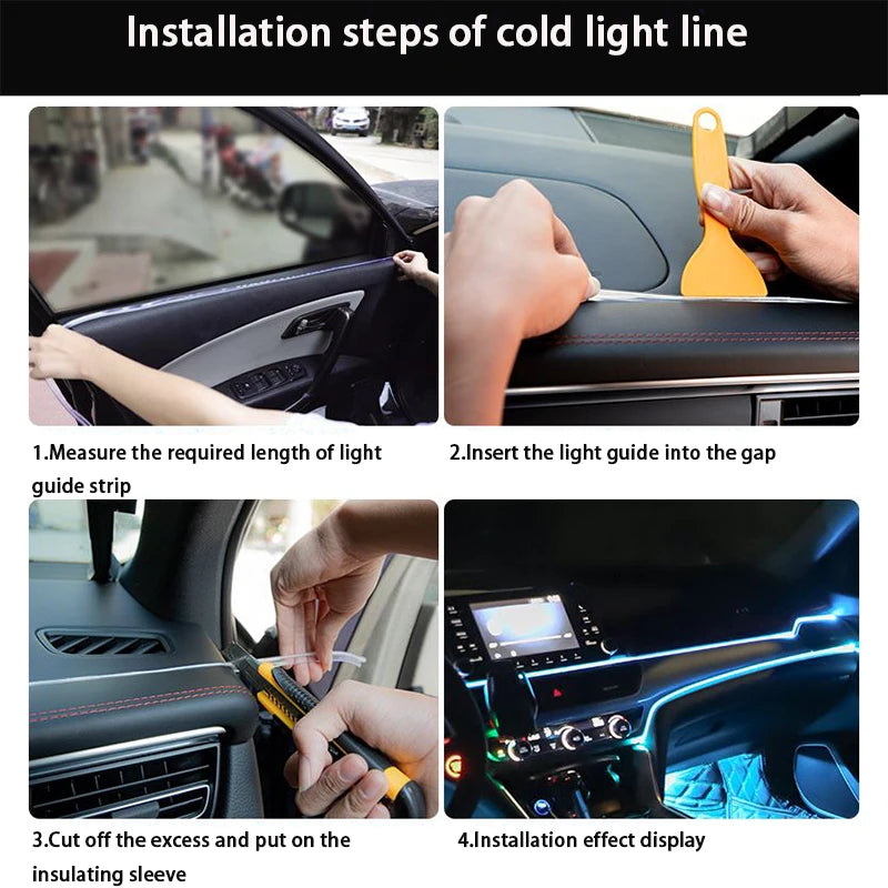 Car LED Strip Interior Decorative Lamps