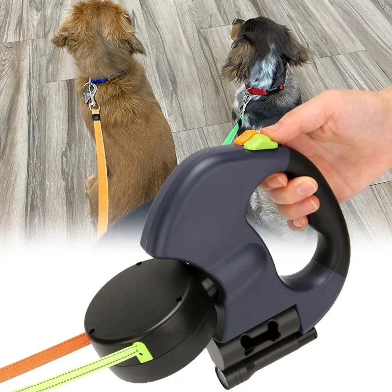 Leash for Two Dogs Pet Double-headed 3M