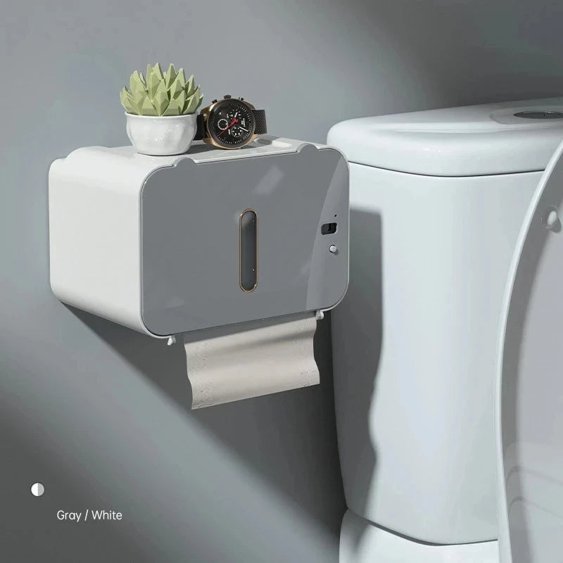 Toilet Paper Holder Shelf Automatic Paper Out