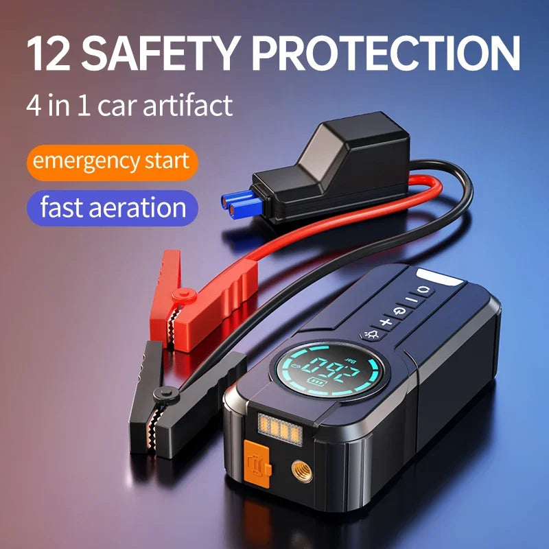 Car Jump Starter Air Pump Power Bank