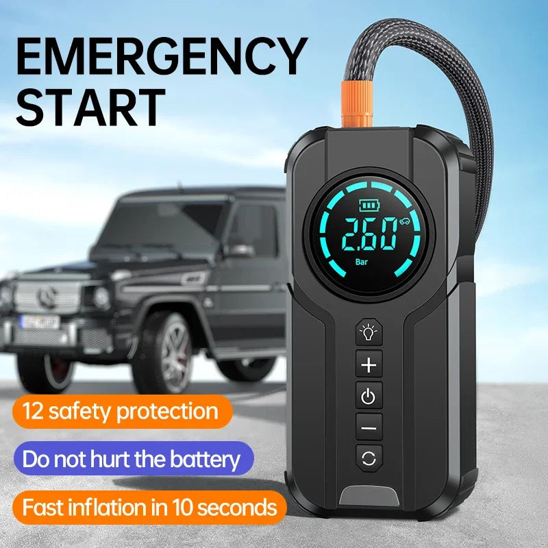 Car Jump Starter Air Pump Power Bank