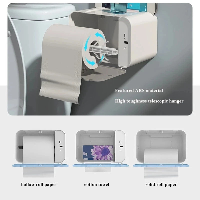 Toilet Paper Holder Shelf Automatic Paper Out