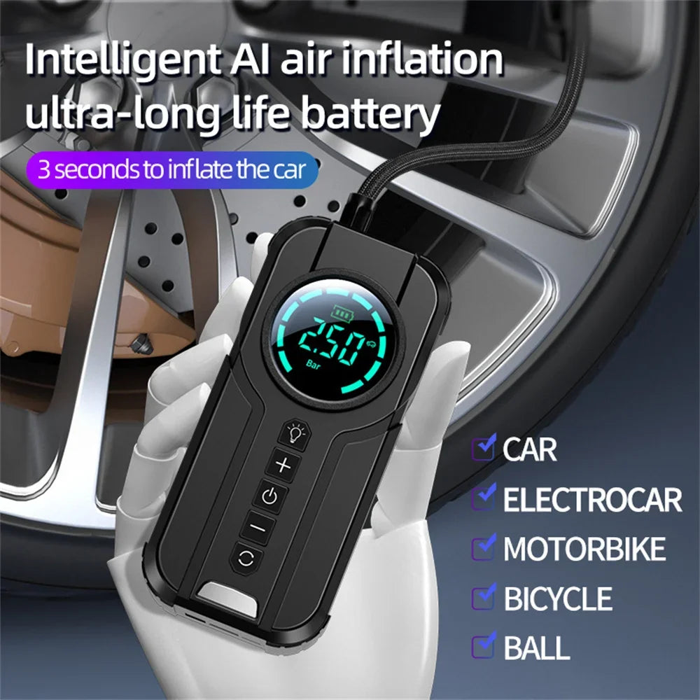 Car Jump Starter Air Pump Power Bank