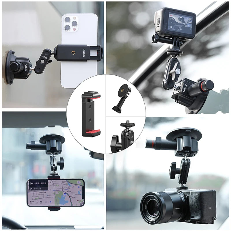 Car Suction Cup Mount Holder Kit For Phone