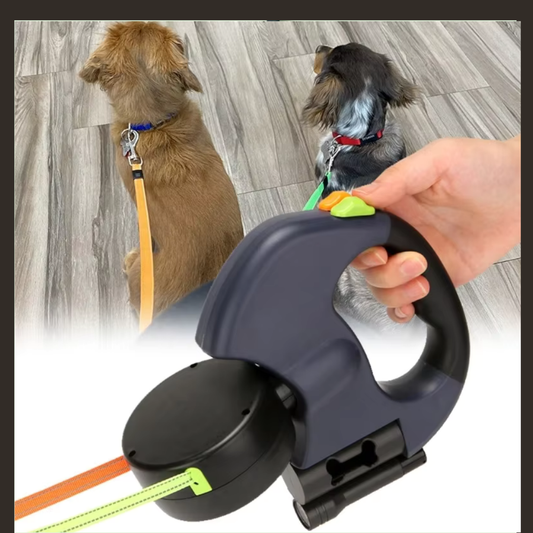 Leash for Two Dogs Pet Double-headed 3M